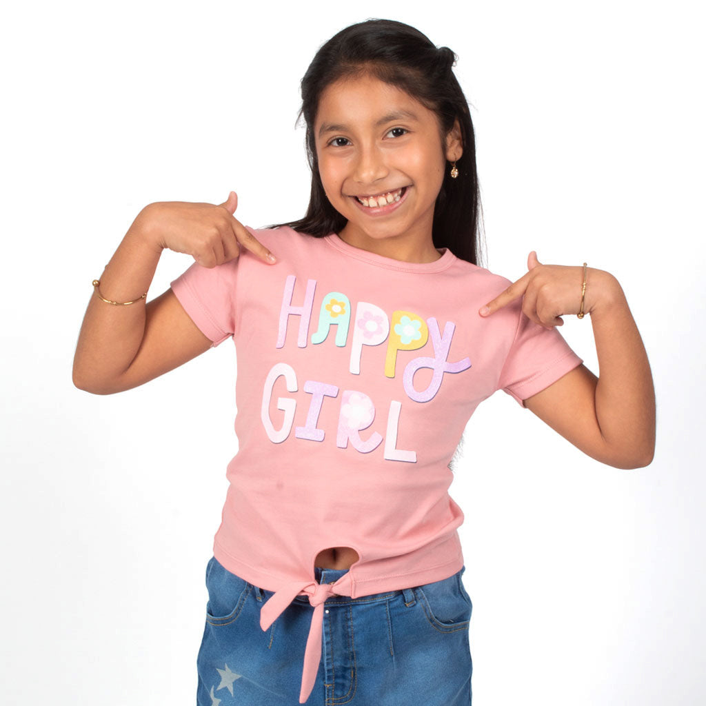 ¡NUEVO! - Polo Zaraith Gamuza Niña - 2x S/35.00 y 3x S/45.00