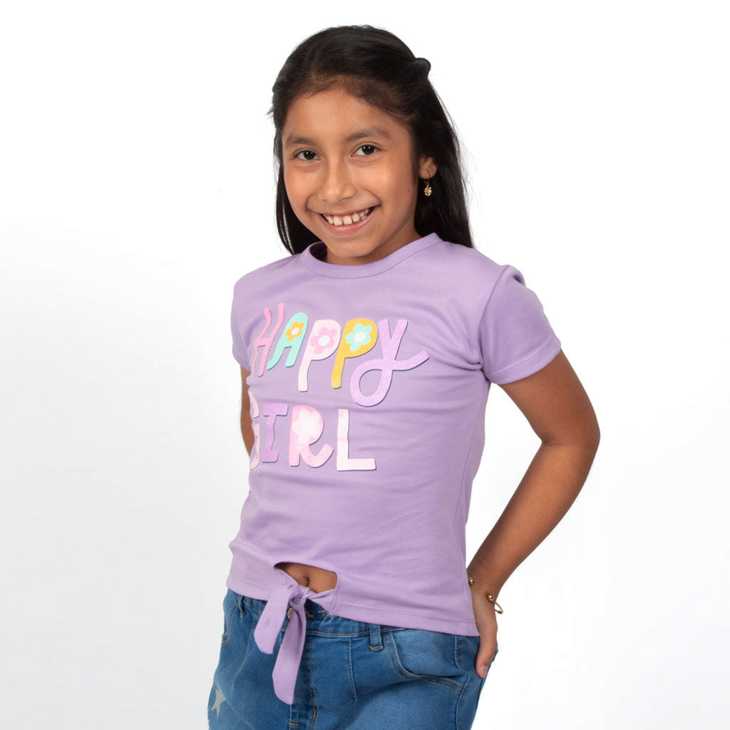 ¡NUEVO! - Polo Zaraith Gamuza Niña - 2x S/35.00