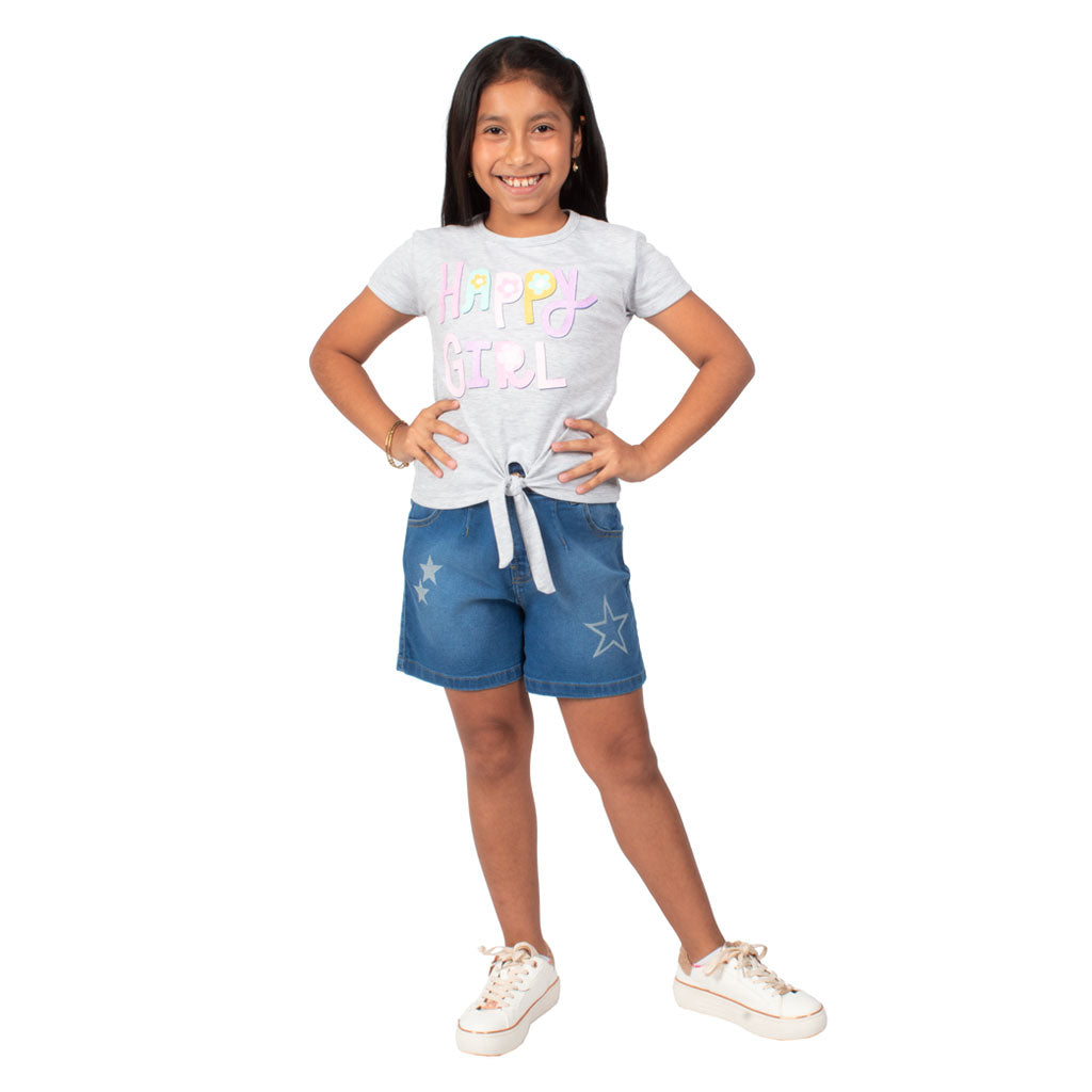 ¡NUEVO! - Short Pinky Denim Niña - 2x S/75.00 y 3x S/105.00