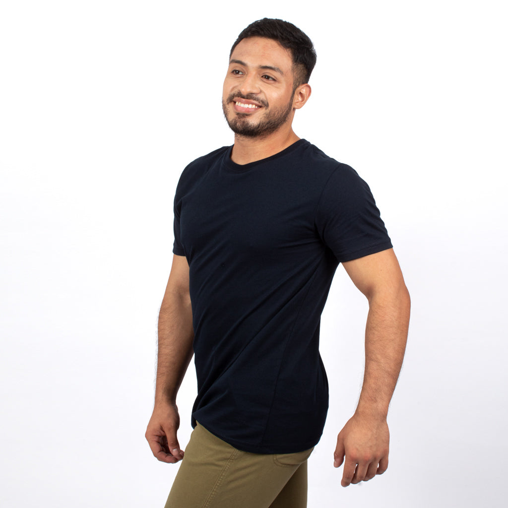 ¡NUEVO! - Polo Básico Hilo Negro Jersey Manga Corta Hombre - 3x2