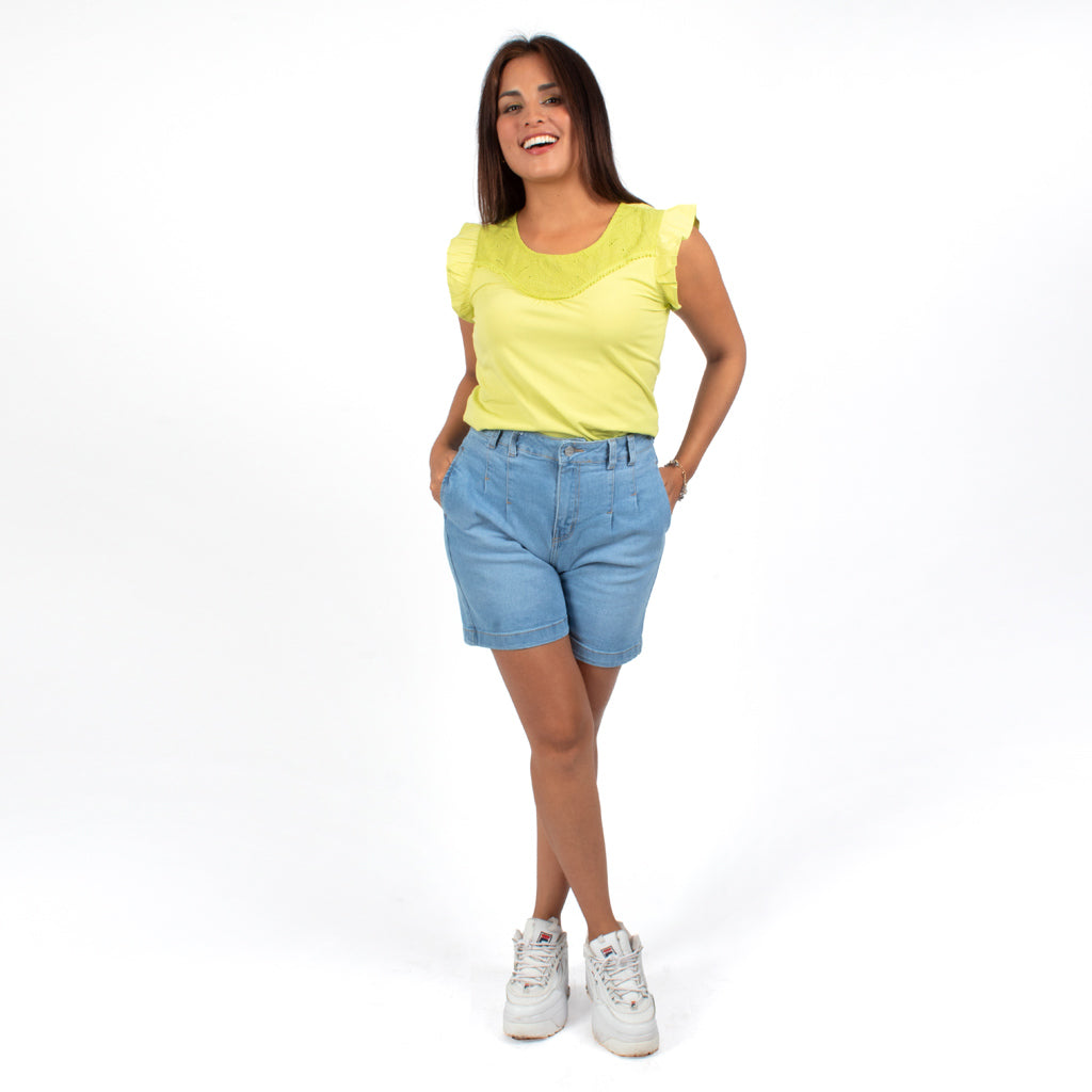 ¡NUEVO! - Short Jordache Denim Confort Mujer - 2x S/110.00