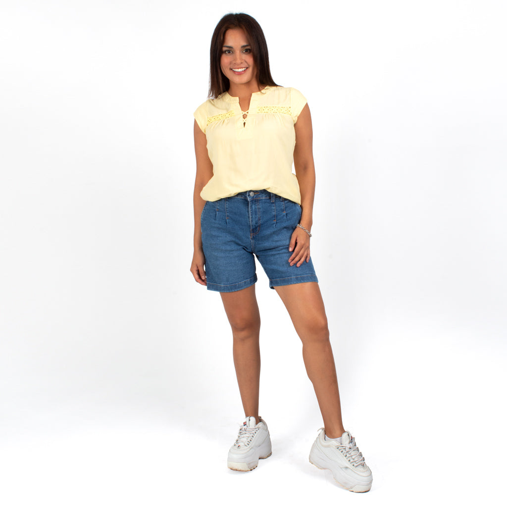 ¡NUEVO! - Short Jordache Denim Confort Mujer - 2x S/110.00