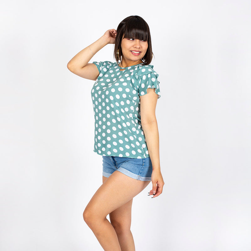 Blusa Ethiopia Manga Corta Mujer - S/19.90