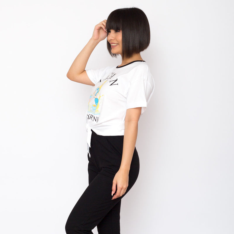 Polo Alicia en el pais de las maravillas Manga Corta - S/19.90