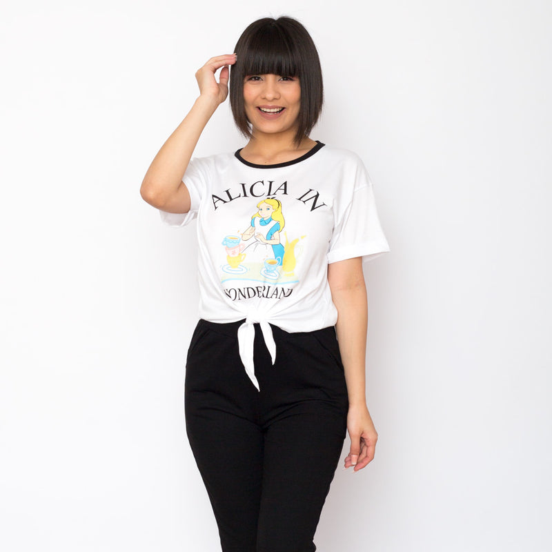 Polo Alicia en el pais de las maravillas Manga Corta - S/19.90