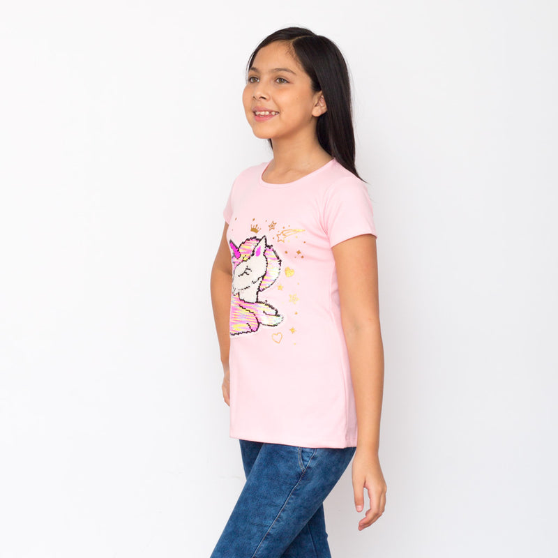 Polo Zaraith con Lentejuelas Manga Corta Niña - 2x S/45.00 y 3x S/60.00