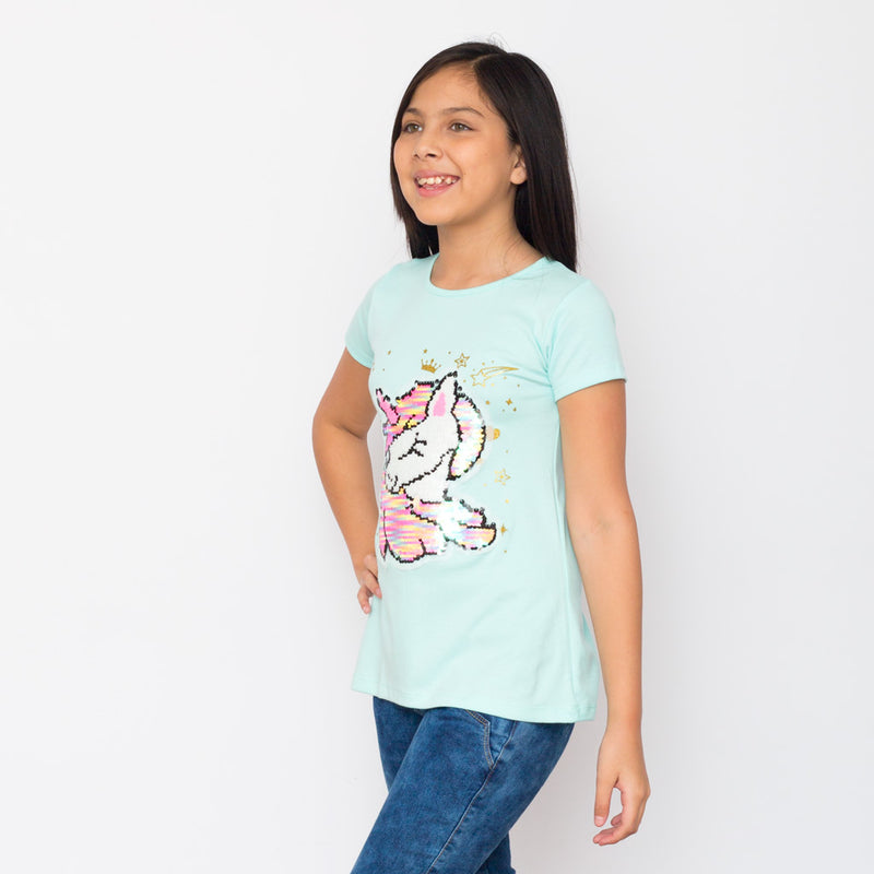 Polo Zaraith con Lentejuelas Manga Corta Niña - 2x S/45.00 y 3x S/60.00
