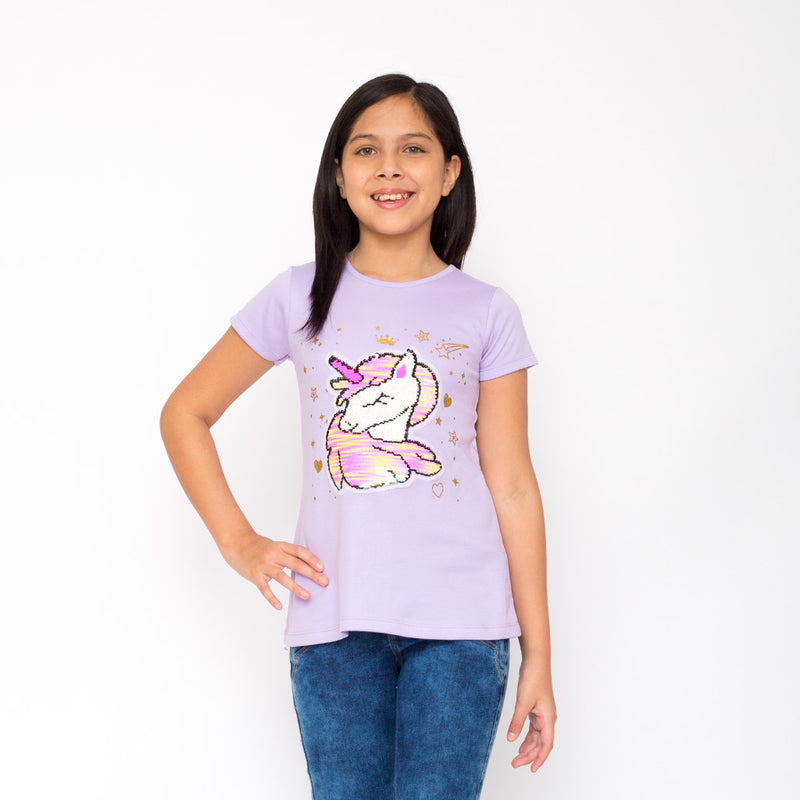 Polo Zaraith con Lentejuelas Manga Corta Niña - 2x S/45.00 y 3x S/60.00