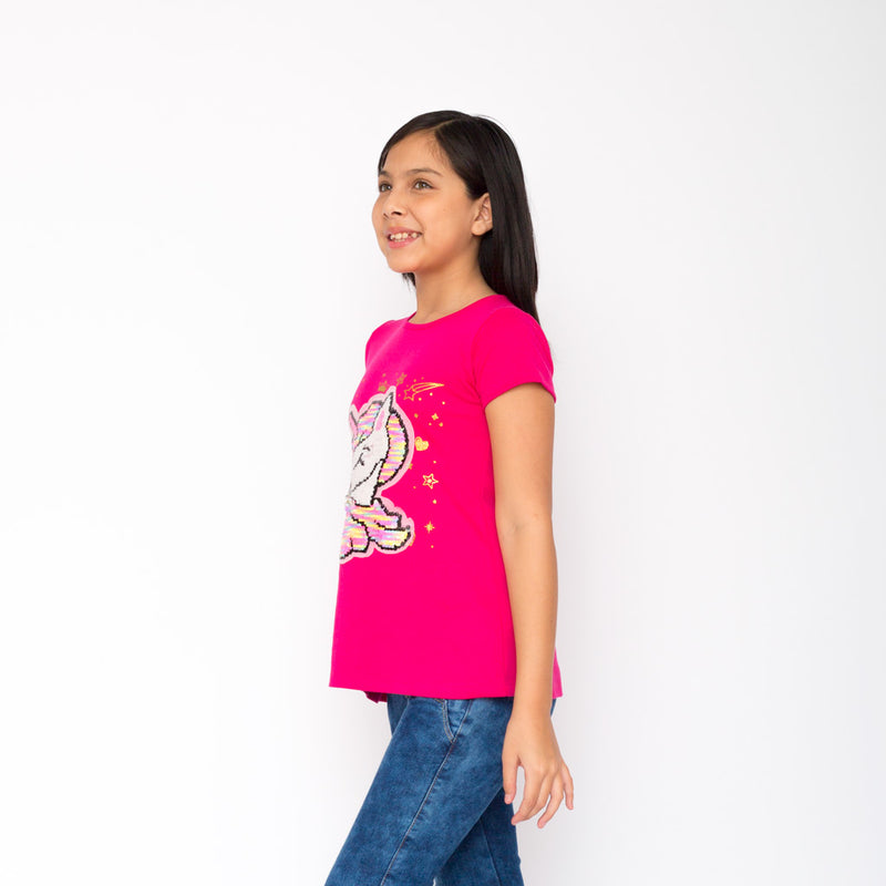 Polo Zaraith con Lentejuelas Manga Corta Niña - 2x S/45.00 y 3x S/60.00
