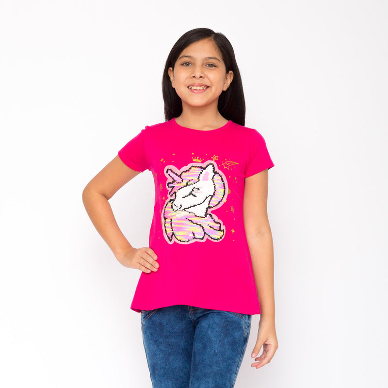 Polo Zaraith con Lentejuelas Manga Corta Niña - 2x S/45.00 y 3x S/60.00
