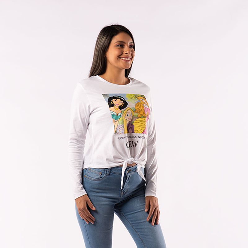 Polo Princesas Manga Larga Mujer - 2x S/70.00