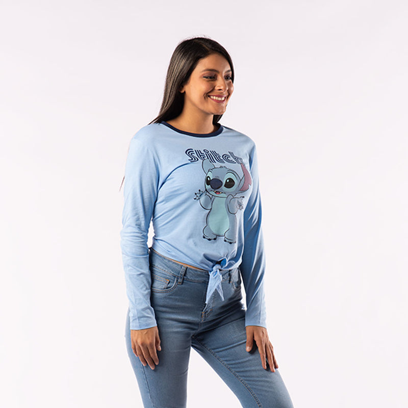 Polo Lilo y Stitch Manga Larga Mujer - 2x S/30.00