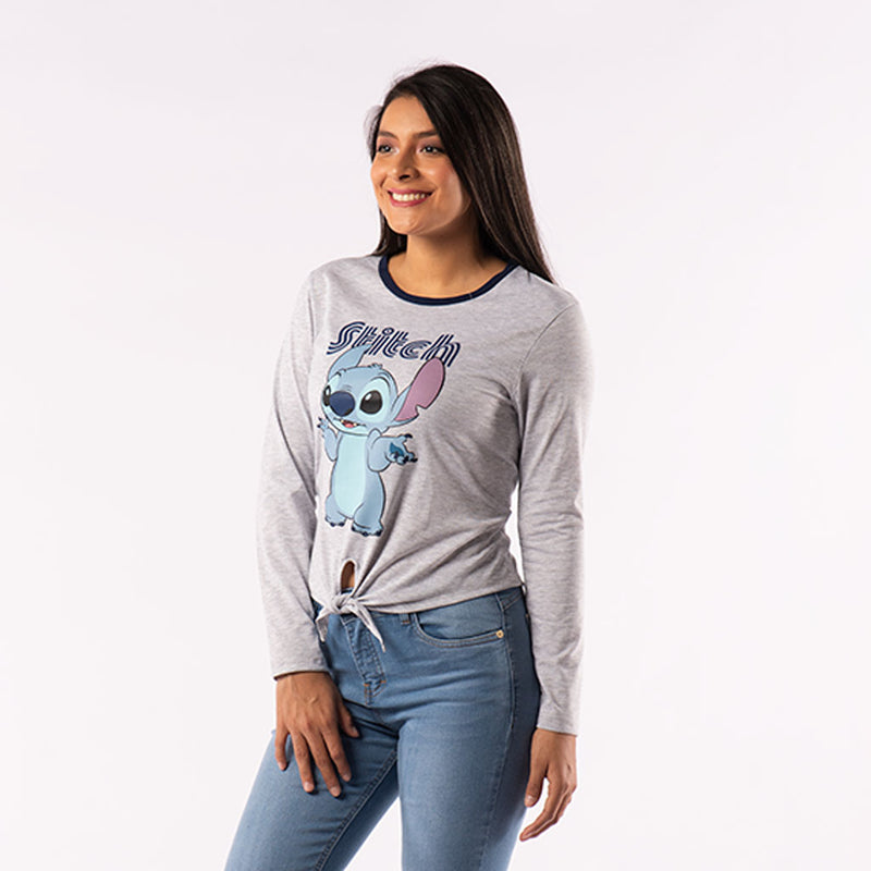 Polo Lilo y Stitch Manga Larga Mujer - 2x S/30.00