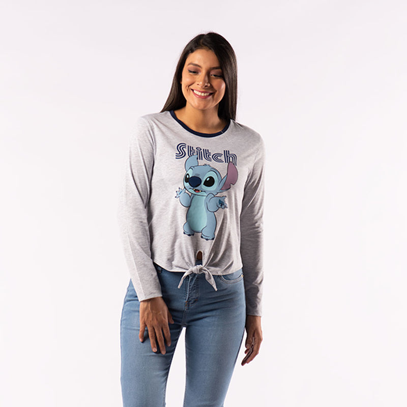 Polo Lilo y Stitch Manga Larga Mujer - 2x S/30.00