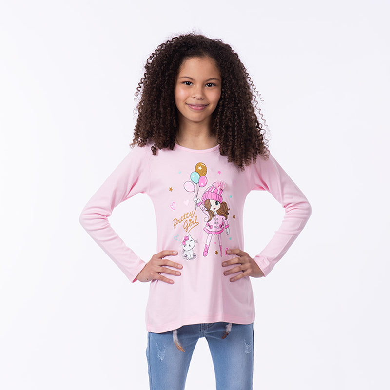 Polo Zaraith Manga Larga Niña - 2x S/25.00