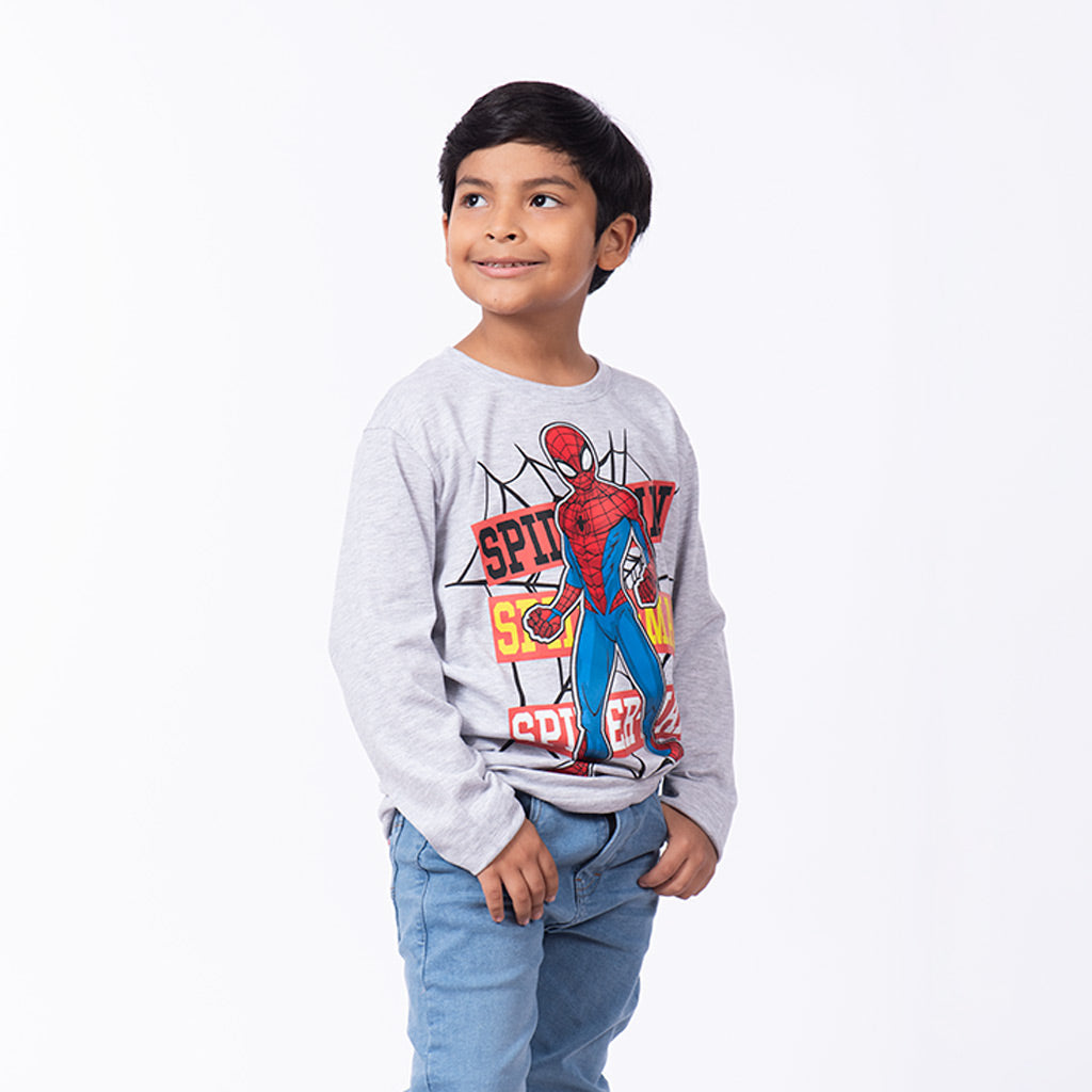 Polo Spiderman Manga Larga Niño - 2x S/35.00 y 3x S/45.00