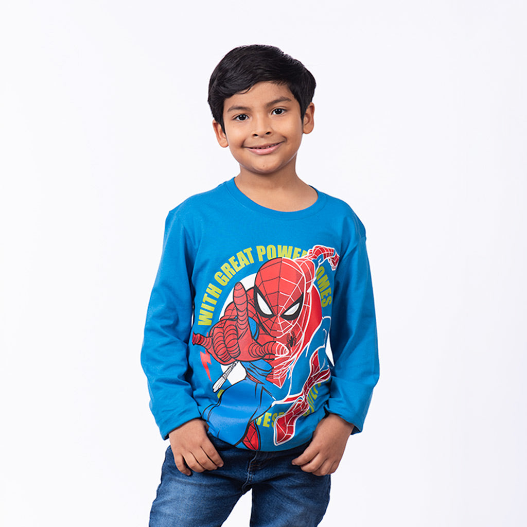 Polo Spiderman Manga Larga Niño - 2x S/35.00