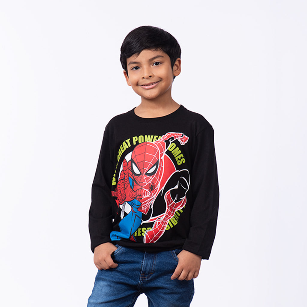 Polo Spiderman Manga Larga Niño - 2x S/35.00