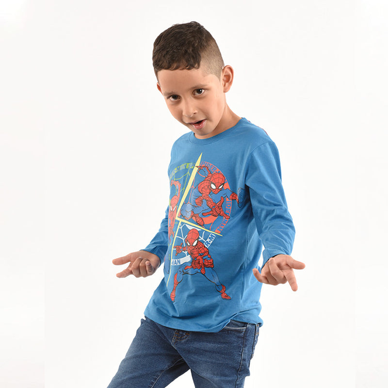 Polo Spiderman Manga Larga Niño - 2x S/35.00