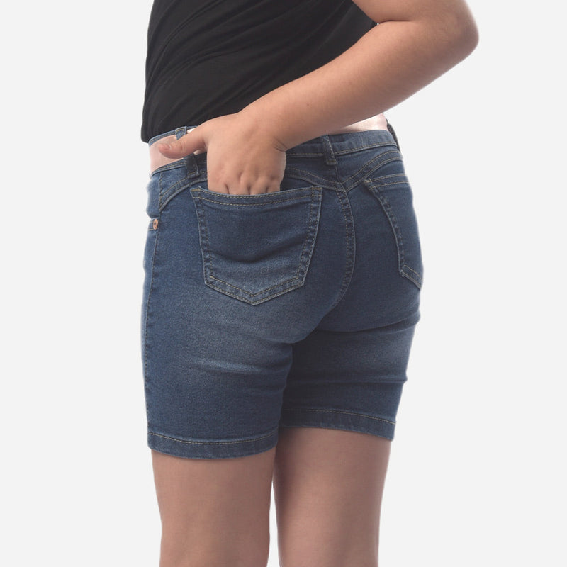 ¡NUEVO! - Torero Pinky Star Denim Strech Niña - 2x S/65.00