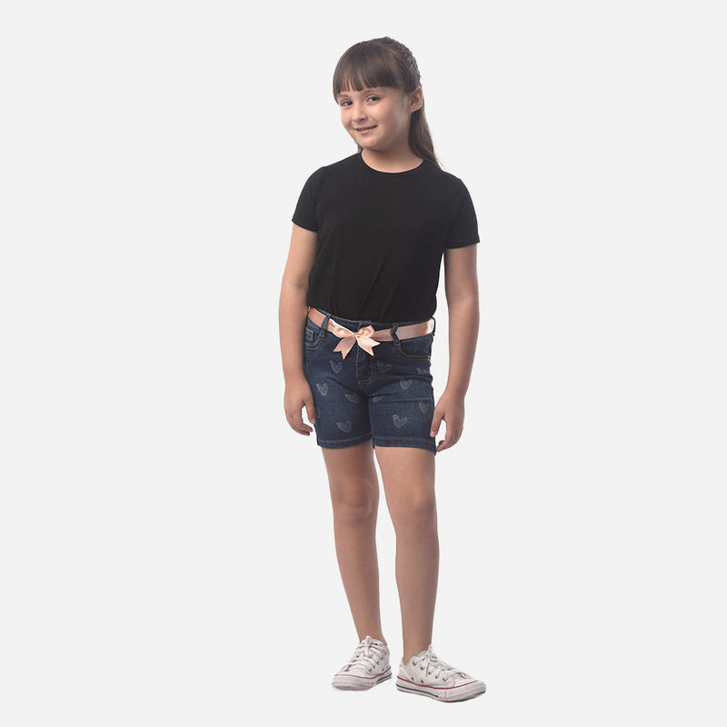 ¡NUEVO! - Torero Pinky Star Denim Strech Niña - 2x S/65.00