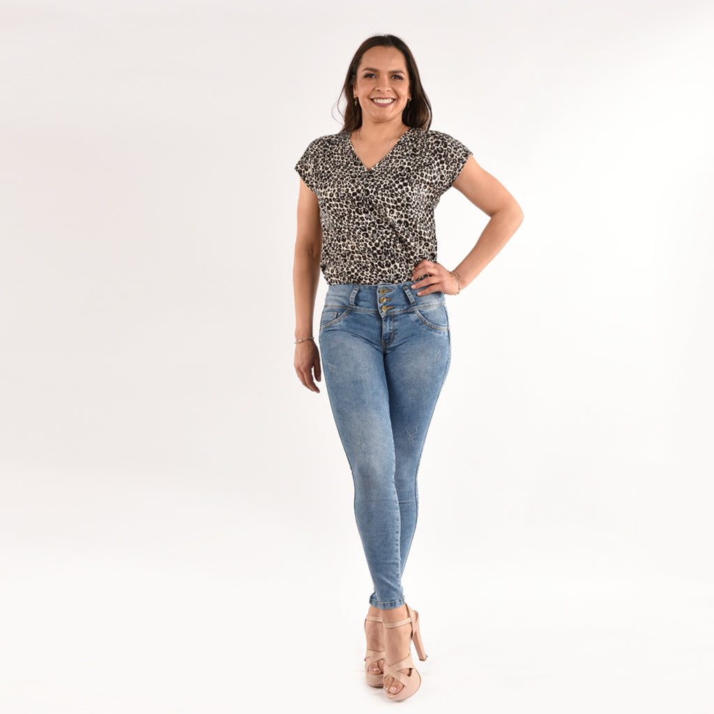 Pantalón Van Pierre Denim Strech Mujer - 2x S/90.00