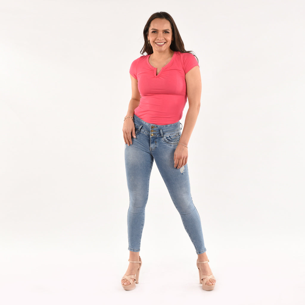 Pantalón Van Pierre Denim Strech Mujer - 2x S/90.00