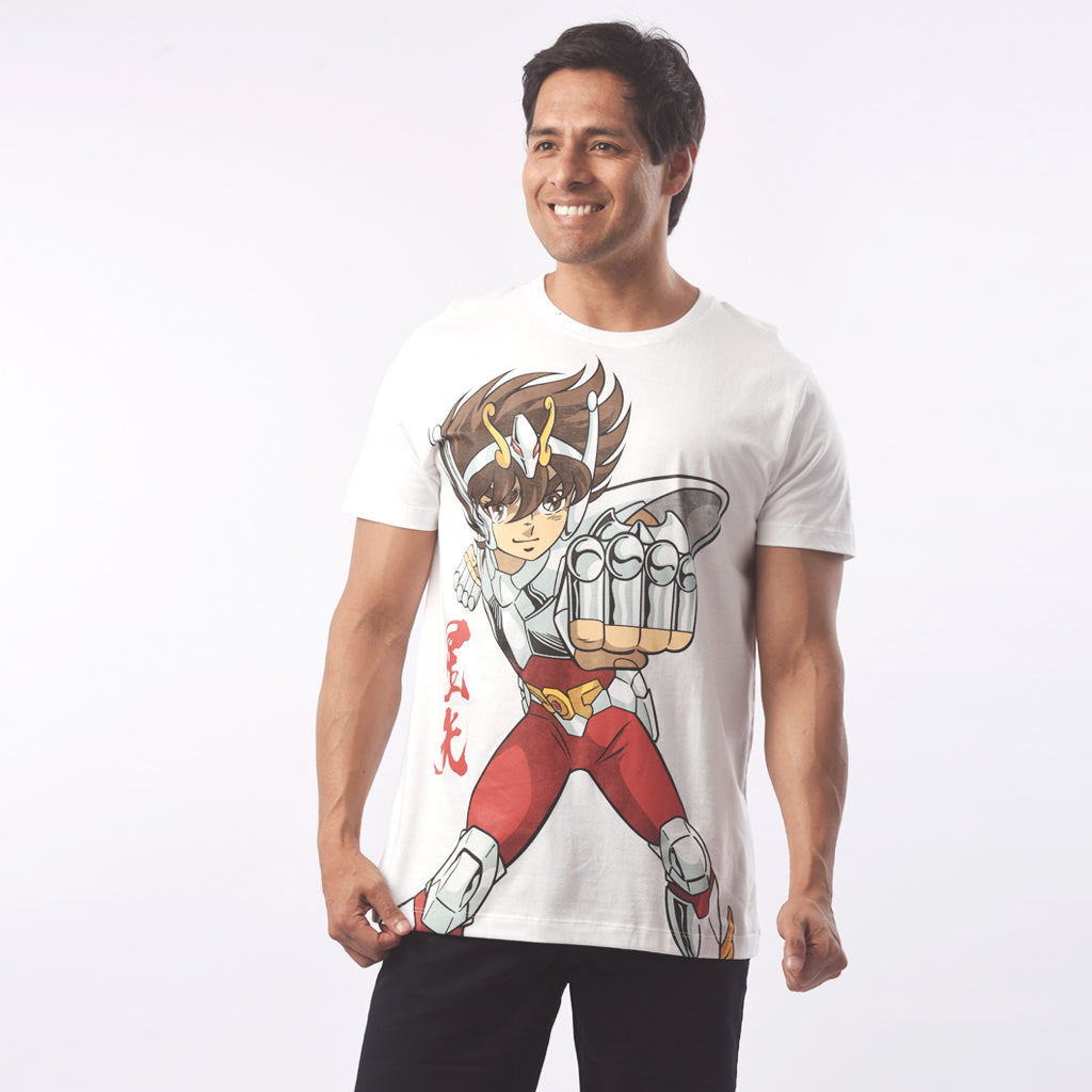 Polo Caballeros Del Zodiaco Jersey Manga Corta Hombre - 2x S/60.00