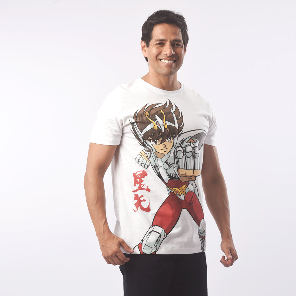 Polo Caballeros Del Zodiaco Jersey Manga Corta Hombre - 2x S/60.00
