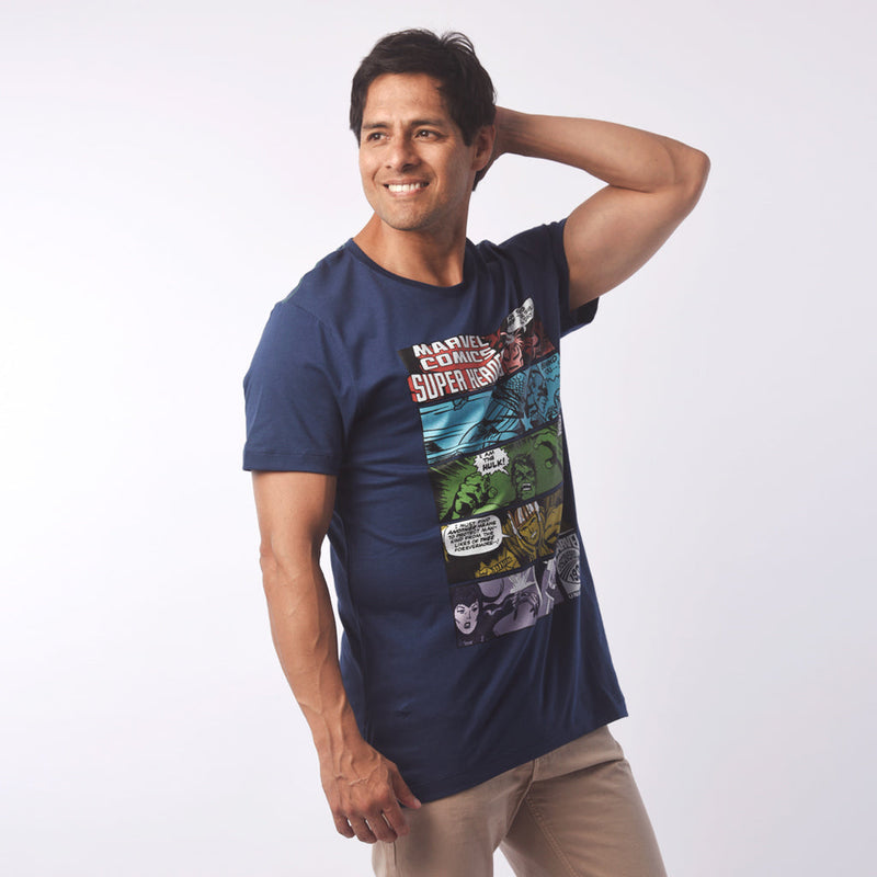 ¡NUEVO! - Polo Marvel Jersey Manga Corta Hombre - 2x S/45.00 y 3x S/60.00