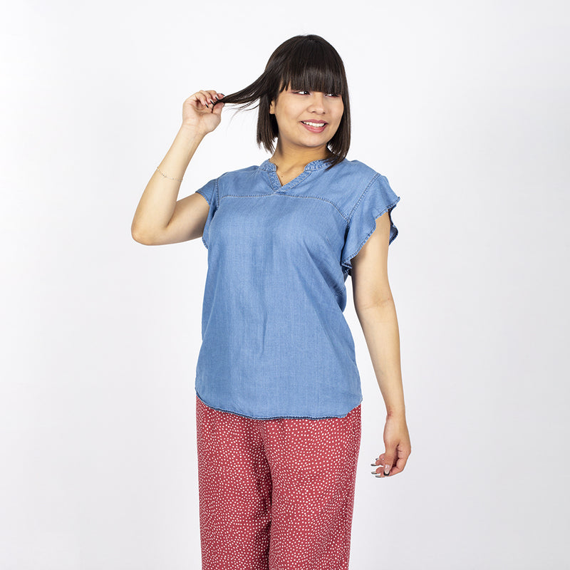 Blusa Ethiopia Manga Corta Mujer