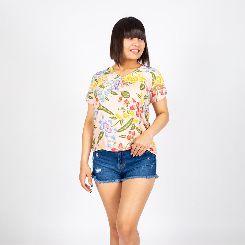 Blusa Ethiopia Manga Corta Mujer - S/19.90