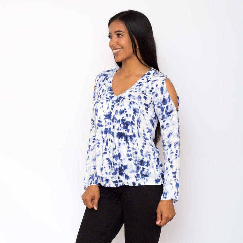 Blusa Ethiopia Tye Dye Manga larga Mujer - S/19.90