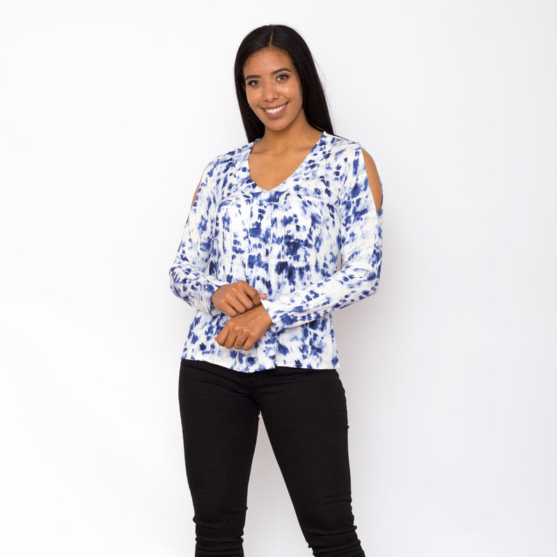 Blusa Ethiopia Tye Dye Manga larga Mujer - S/19.90