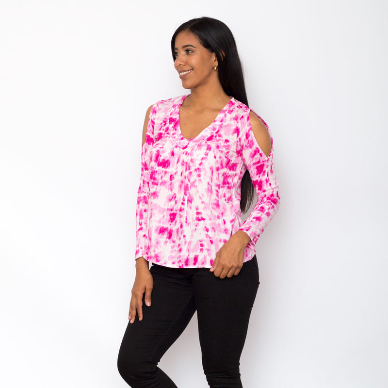 Blusa Ethiopia Tye Dye Manga larga Mujer - S/19.90