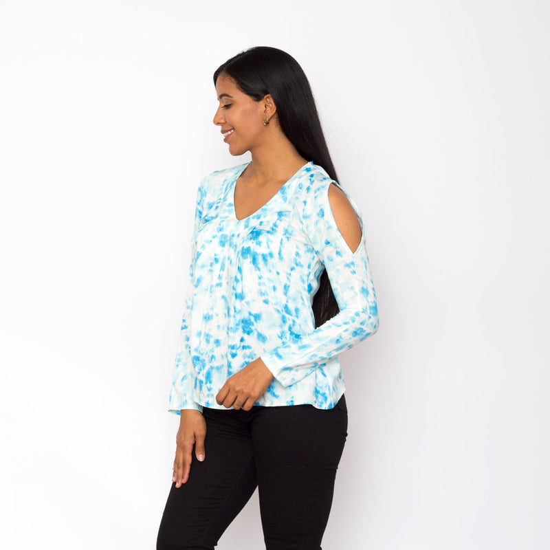 Blusa Ethiopia Tye Dye Manga larga Mujer - S/19.90