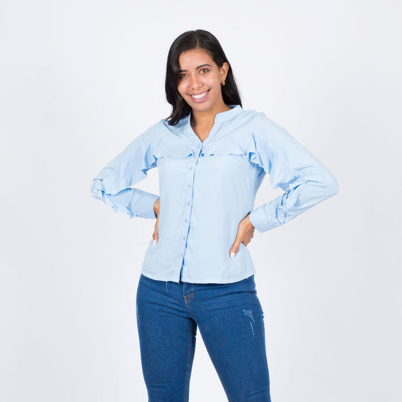 Blusa Ethiopia Rayón Manga Larga - S/19.90