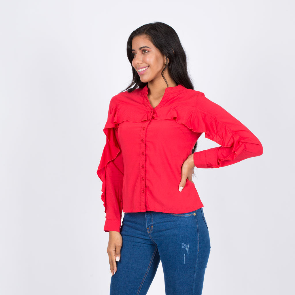 Blusa Ethiopia Rayón Manga Larga - 2x1