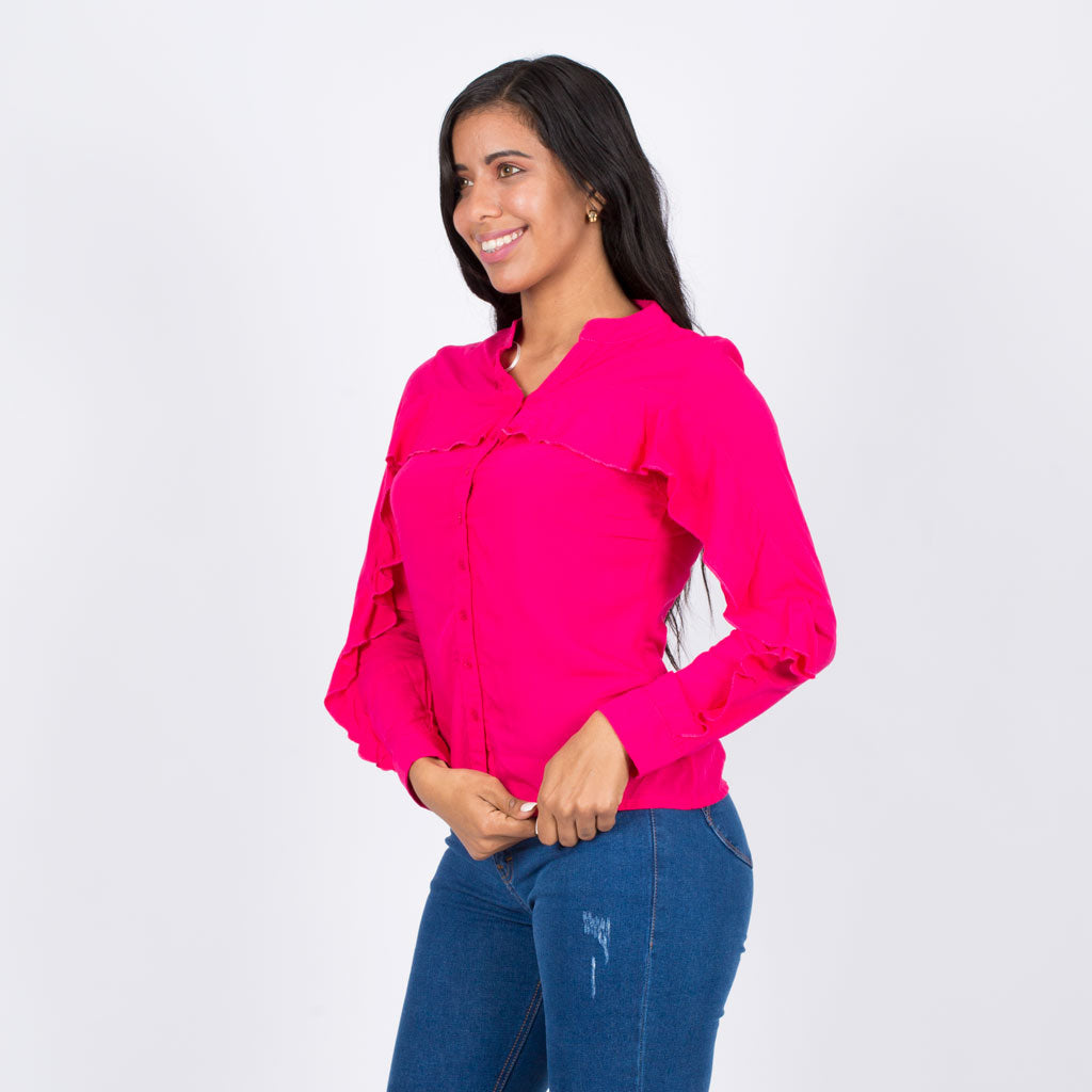 Blusa Ethiopia Rayón Manga Larga - 2x1