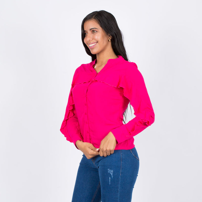 Blusa Ethiopia Rayón Manga Larga - S/19.90