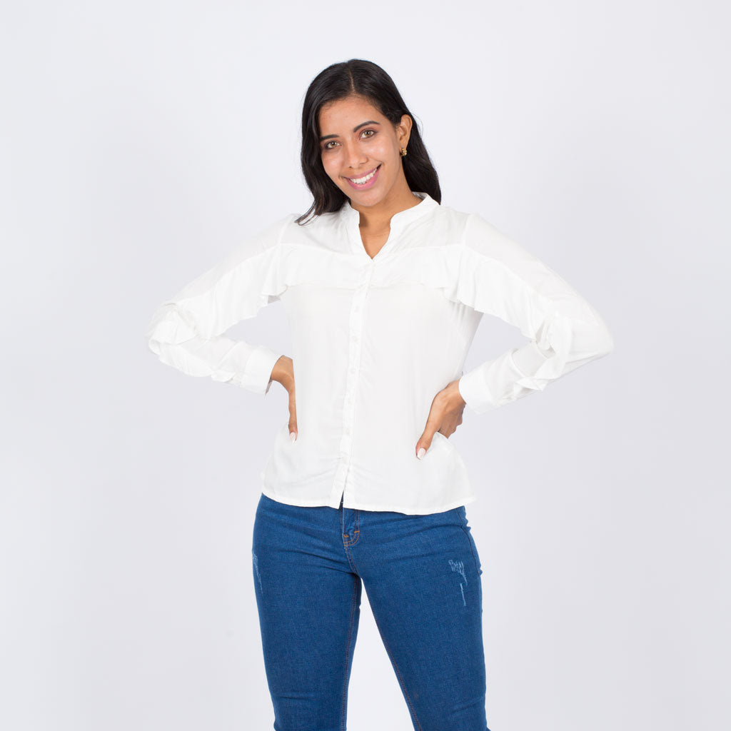 Blusa Ethiopia Rayón Manga Larga - 2x1