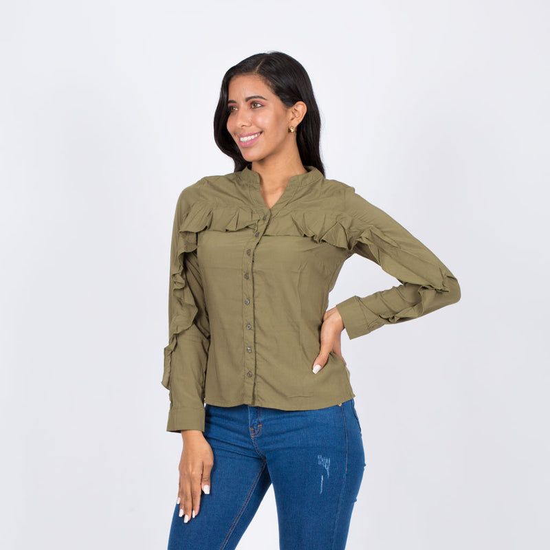 Blusa Ethiopia Rayón Manga Larga - S/19.90