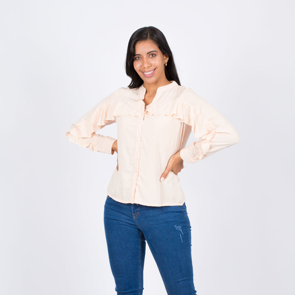 Blusa Ethiopia Rayón Manga Larga - 2x1