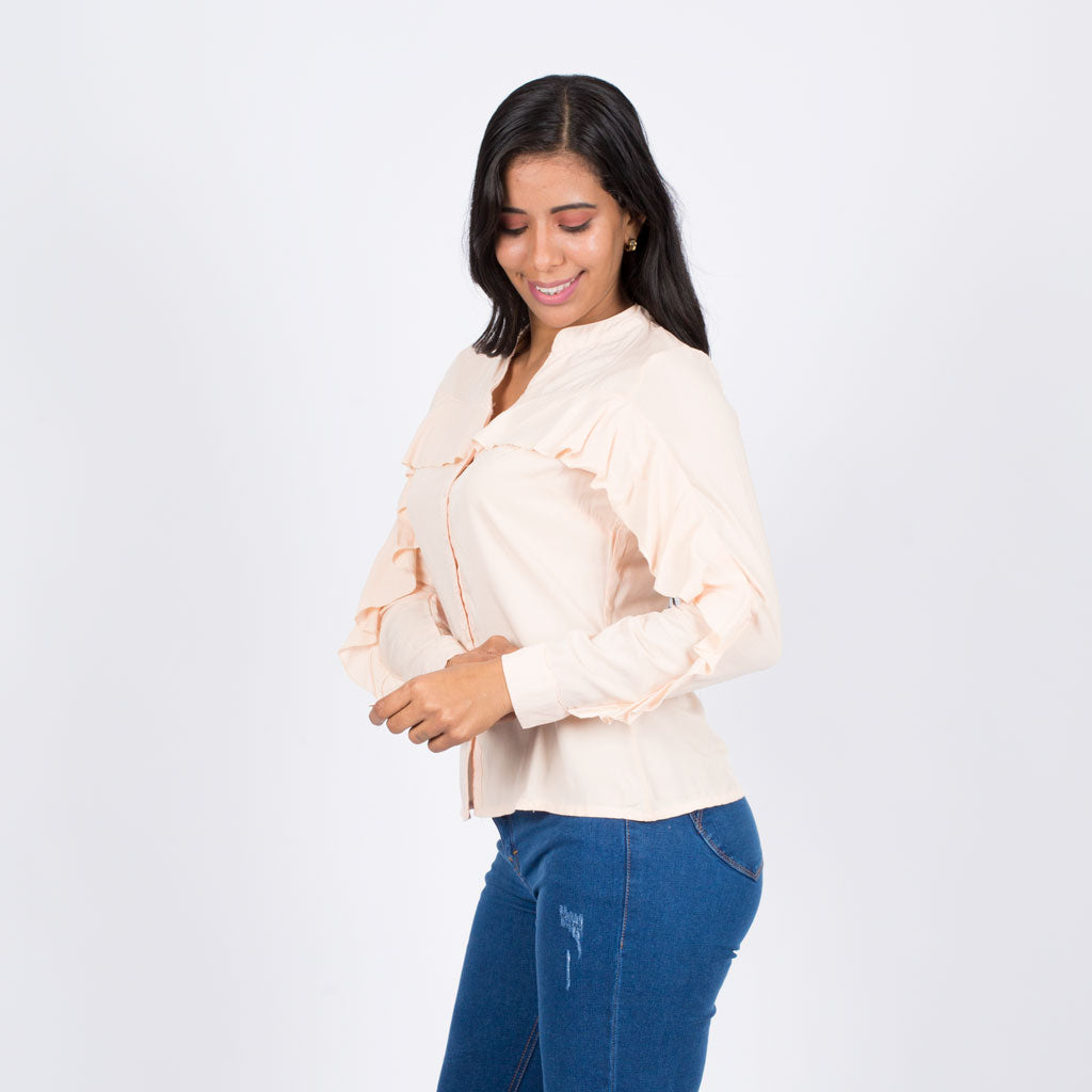 Blusa Ethiopia Rayón Manga Larga - 2x1
