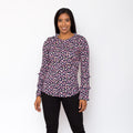 Blusa Ethiopia Floreada Manga Larga Mujer - S/19.90