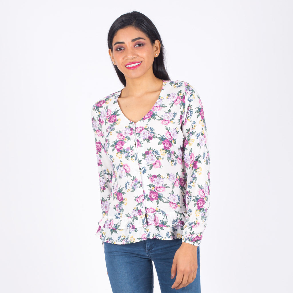 Blusa Ethiopia Manga Larga Mujer - 2x S/55.00