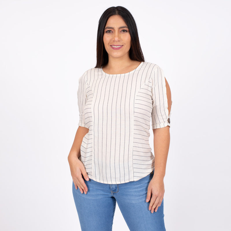Blusa Ethiopia Manga 3/4 Mujer - S/19.90