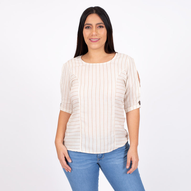 Blusa Ethiopia Manga 3/4 Mujer - S/19.90