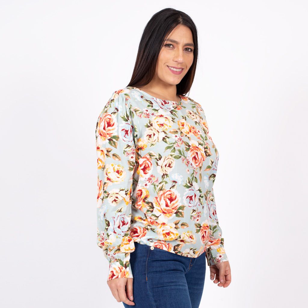 Blusa Ethiopia Manga Larga Mujer