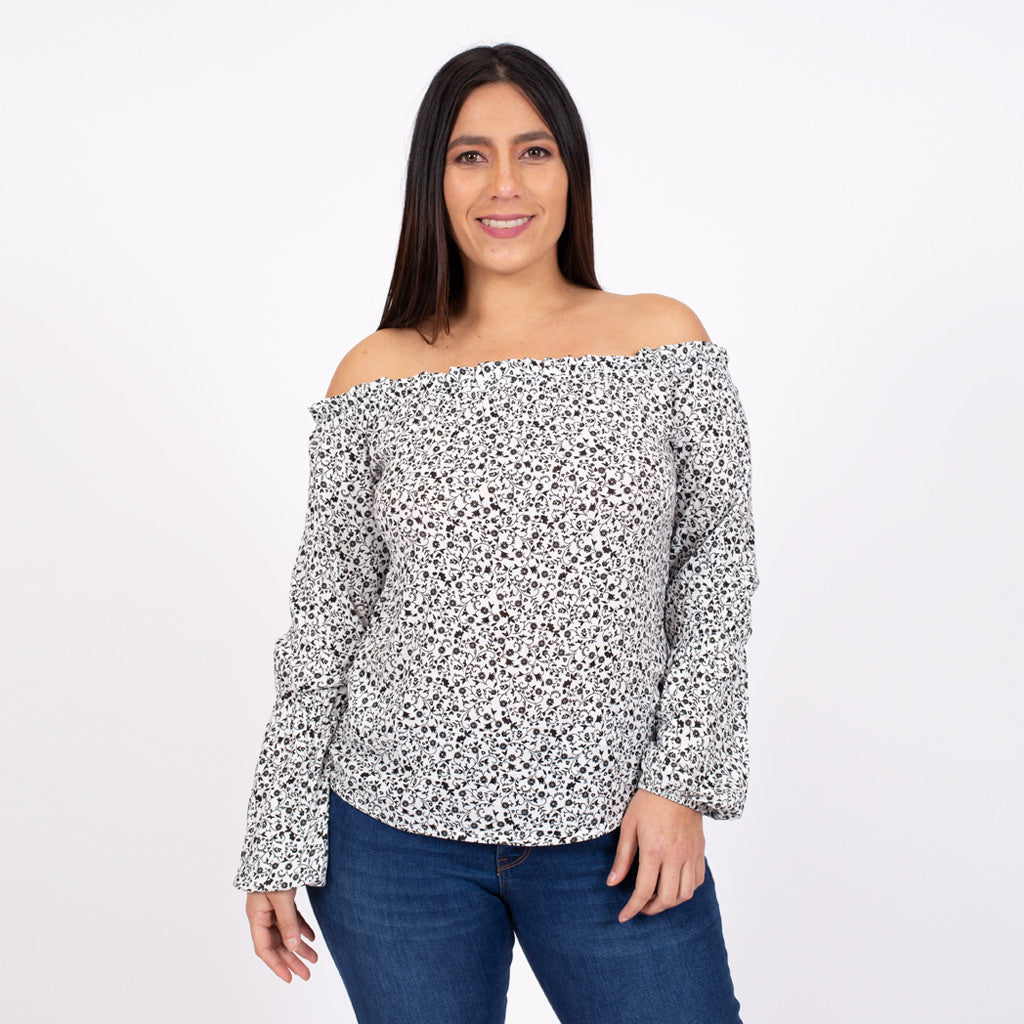 Blusa Ethiopia Manga Larga Mujer - 2x S/45.00